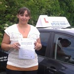 Andreea Simeon passed her driving test with Sarah Plows