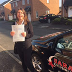 Annette Otto passed her driving test with Sarah Plows