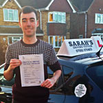 Dan Nichols passed his driving test with Sarah Plows
