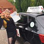 Emily Walker passed her driving test with Sarah Plows