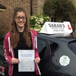 Gemma Amos passed her driving test with Sarah Plows