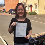 Polina Toner passed her driving test with Sarah Plows